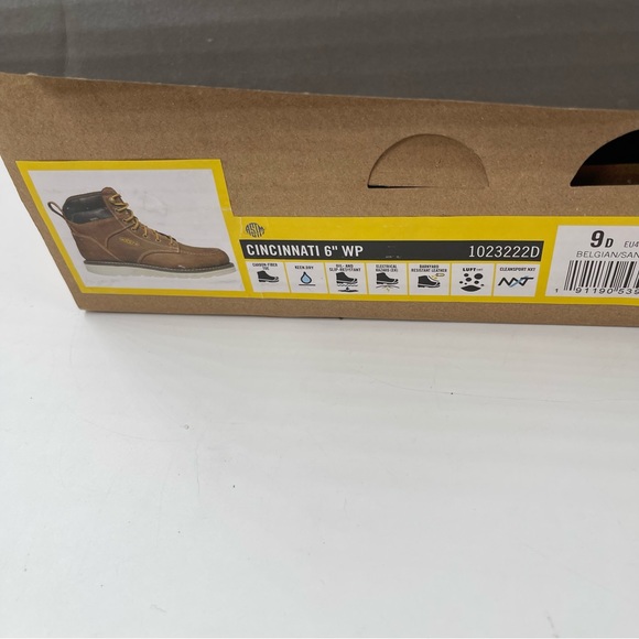 NIB! Keen Men’s Cincinnati 6” Brown Waterproof Carbon-Fiber Toe Work Boot - SZ 9 - Picture 8 of 12